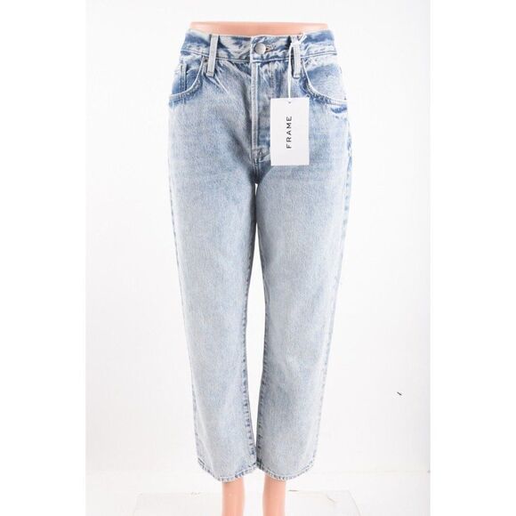 Frame Womens Le Original Jeans Crop High Rise Straight Leg in Richlake US 28 NWT - Picture 1 of 7